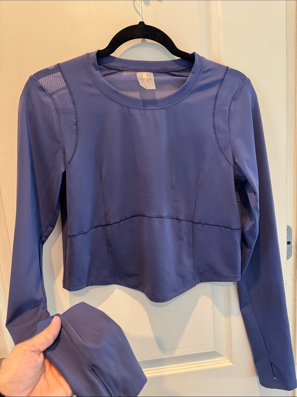 Calia by Carrie Underwood Blue Long Sleeve Athletic Top Women’s L